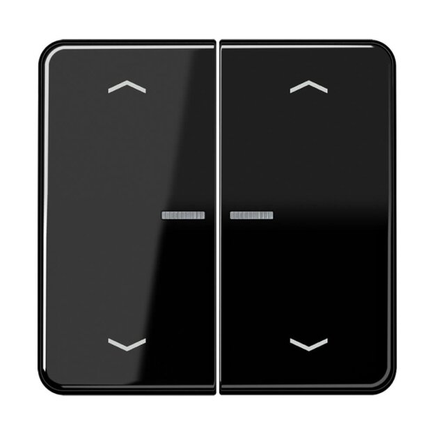 Jung CD102KO5PSW Wippe für Serientaster Lichtleiter Pfeile (Duroplast) Schwarz Serie CD