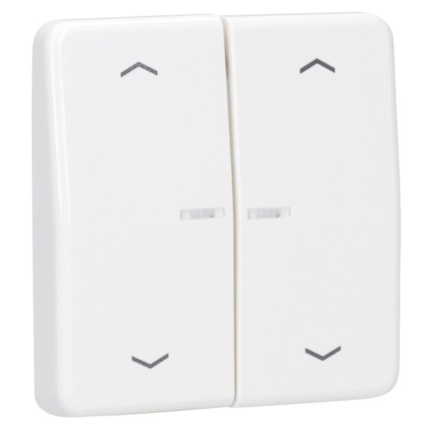 Jung CD102KO5PWW Wippe für Serientaster Lichtleiter Pfeile (Duroplast) Alpinweiß Serie CD