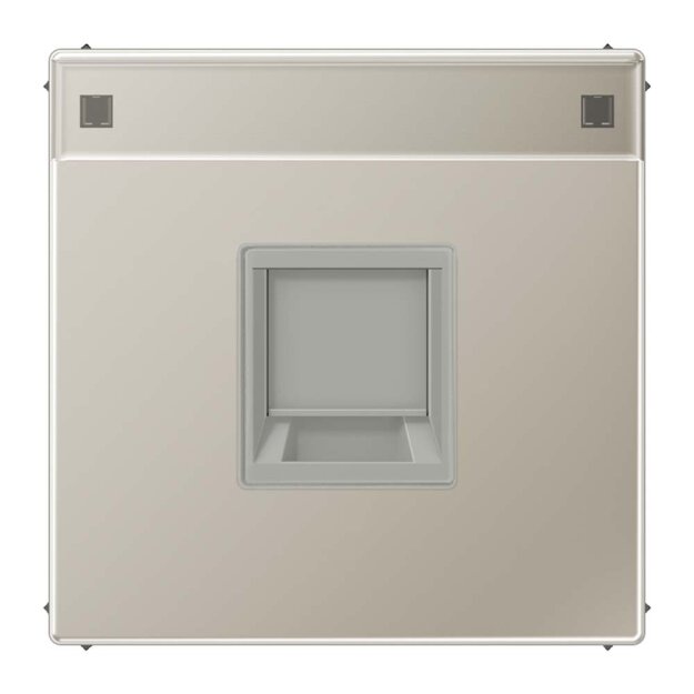 Jung ES1969-1NAWE Abdeckung f. Modular-Jack 1fach NA WE (AMP, Rad.) (Edelstahl) Serie LS