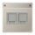 Jung ES1969-2NAAT Abdeckung f. Modular-Jack 2fach NA AT (AT&T) (Edelstahl) Serie LS