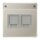 Jung ES1969-2NAWE Abdeckung f. Modular-Jack 2fach NA WE (AMP, Rad.) (Edelstahl) Serie LS