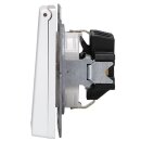 Jung LS1520BFKLWWM Schuko Steckdose m. Klappdeckel (Thermoplast bruchsicher) Schneeweiß Matt Serie LS