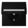 Jung LS1520BFNAKLSWM Schuko Steckdose m. Schriftfeld u. Klappdeckel (Thermoplast bruchsicher) Graphitschwarz Matt Serie LS