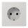 Jung LS1520NLG Schuko Steckdose o. Kralle (Duroplast) Lichtgrau Serie LS