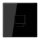 Jung LS1969-1WESW Abdeckung f. Modular-Jack 1fach WE (AMP, Radiall) (Thermoplast bruchsicher) Schwarz Serie LS