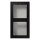 Jung LS582ASWM Aufputz-Kappe m. Rahmen 2fach (Duroplast) Graphitschwarz Matt Serie LS