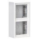 Jung LS582AWWM Aufputz-Kappe m. Rahmen 2fach (Duroplast)...