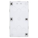 Jung LS582AWWM Aufputz-Kappe m. Rahmen 2fach (Duroplast) Schneeweiß Matt Serie LS