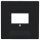 Jung LS969TSWM Abdeckung f. TAE-Anschlussdose (Thermoplast bruchsicher) Graphitschwarz Matt Serie LS
