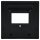 Jung LS969TSWM Abdeckung f. TAE-Anschlussdose (Thermoplast bruchsicher) Graphitschwarz Matt Serie LS