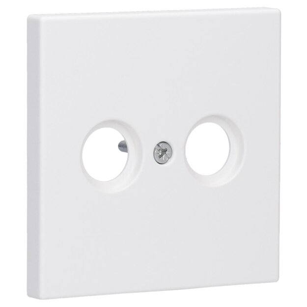 Jung LS990TVWWM Abdeckung f. Antennen-Steckdose (Thermoplast bruchsicher) Schneeweiß Matt Serie LS