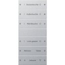 Gira 220626 Wippenset 6-fach (3+3) beschriftbar System 55...