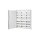 F-Tronic 7110242 Verteilerschrank VS3-6 3-feldrig 6r 950x800x210mm VS3-6