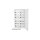 F-Tronic 7110251 Verteilerschrank VS2-8 2-feldrig 8r 1250x550x210mm VS2-8