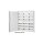 F-Tronic 7110252 Verteilerschrank VS3-8 3-feldrig 8r 1250x800x210mm VS3-8