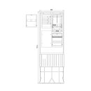 F-Tronic 7160003 Zähleranschlusssäule 2-feldrig...