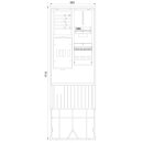 F-Tronic 7160013 Zähleranschlusssäule 2-feldrig...