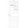 F-Tronic 7160017 Zähleranschlusssäule 2-feldrig H=1710mm 3.HZ Haube geschlossen ZSA172-2-ZK-HAK-HG ZSA172-2-ZK-HAK-HG