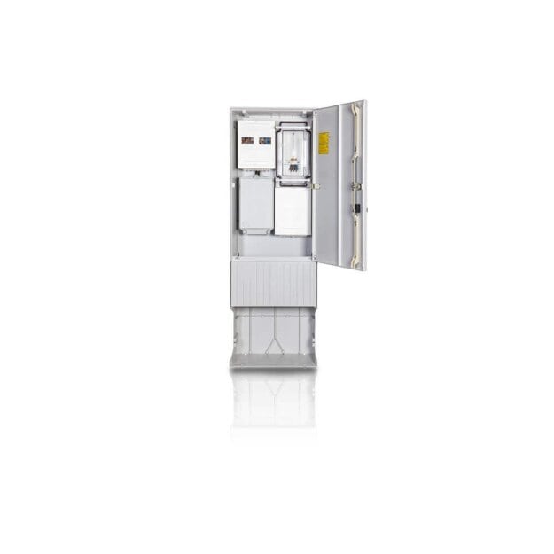 F-Tronic 7160018 Zähleranschlusssäule 2-feldrig H=1710mm 3.HZ Haube mit Tür ZSA172-2-ZK-TSG-HAK-HT ZSA172-2-ZK-TSG-HAK