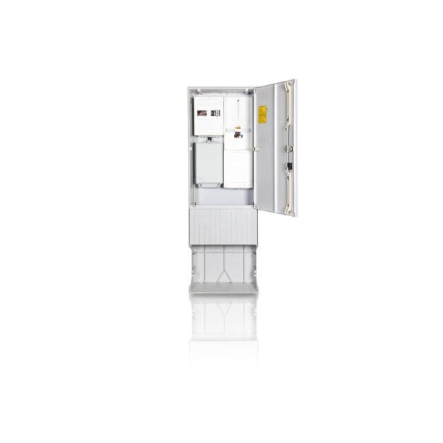 F-Tronic 7160022 Zähleranschlusssäule 2-feldrig H=1710mm 3.HZ ohne Haube ZSA172-2-ZK-TSG-HAK-HO ZSA172-2-ZK-TSG-HAK