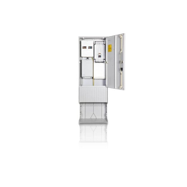 F-Tronic 7160027 Zähleranschlusssäule 2-feldrig H=1710mm 3.HZ Haube mit Tür ZSA172-2-ZK-HAK-HT ZSA172-2-ZK-HAK-HT