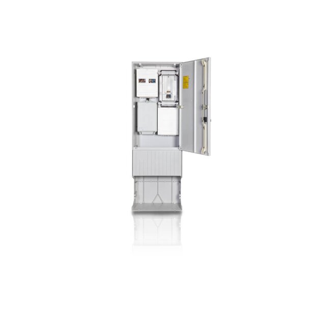 F-Tronic 7160030 Zähleranschlusssäule 2-feldrig H=1710mm 3.HZ Haube mit Tür ZSA172-2-ZK-TSG-HAK-HT ZSA172-2-ZK-TSG-HAK