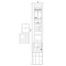 F-Tronic 7160101 Zähleranschlusssäule 1-feldrig...