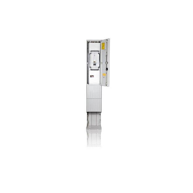 F-Tronic 7160102 Zähleranschlusssäule 1-feldrig H=2010mm 3.HZ Haube geschlossen ZSA201-1-ZK-HG ZSA201-1-ZK-HG