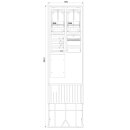 F-Tronic 7160110 Zähleranschlusssäule 2-feldrig...
