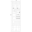 F-Tronic 7160113 Zähleranschlusssäule 2-feldrig...