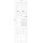 F-Tronic 7160113 Zähleranschlusssäule 2-feldrig H=2010mm 2-eHZ ohne Haube ZSA202-2-2eHZ-APZ-HAK-HO ZSA202-2-eHZ-APZ-HAK
