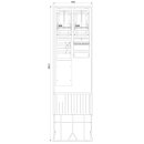 F-Tronic 7160117 Zähleranschlusssäule 2-feldrig...