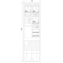 F-Tronic 7160118 Zähleranschlusssäule 2-feldrig...