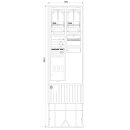 F-Tronic 7160120 Zähleranschlusssäule 2-feldrig...