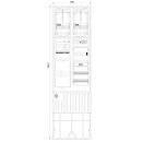F-Tronic 7160121 Zähleranschlusssäule 2-feldrig...