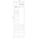 F-Tronic 7160123 Zähleranschlusssäule 2-feldrig...