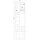 F-Tronic 7160125 Zähleranschlusssäule 2-feldrig H=2010mm eHZ ohne Haube ZSA202-2-eHZ-APZ-HAK-HO ZSA202-2-eHZ-APZ-HAK