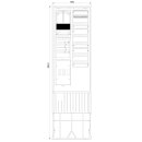 F-Tronic 7160128 Zähleranschlusssäule 2-feldrig...