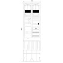 F-Tronic 7160129 Zähleranschlusssäule 2-feldrig...