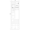 F-Tronic 7160130 Zähleranschlusssäule 2-feldrig...