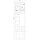 F-Tronic 7160130 Zähleranschlusssäule 2-feldrig H=2010mm eHZ Haube geschlossen ZSA202-2-eHZ-APZ-HAK-HG ZSA202-2-eHZ-APZ-HAK