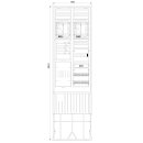 F-Tronic 7160131 Zähleranschlusssäule 2-feldrig...