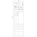 F-Tronic 7160133 Zähleranschlusssäule 2-feldrig...