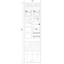 F-Tronic 7160135 Zähleranschlusssäule 2-feldrig...