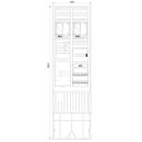 F-Tronic 7160136 Zähleranschlusssäule 2-feldrig...