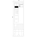 F-Tronic 7160138 Zähleranschlusssäule 2-feldrig...