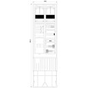 F-Tronic 7160139 Zähleranschlusssäule 2-feldrig...