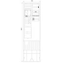 F-Tronic 7160140 Zähleranschlusssäule 2-feldrig...