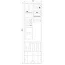 F-Tronic 7160142 Zähleranschlusssäule 2-feldrig...
