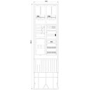 F-Tronic 7160144 Zähleranschlusssäule 2-feldrig...
